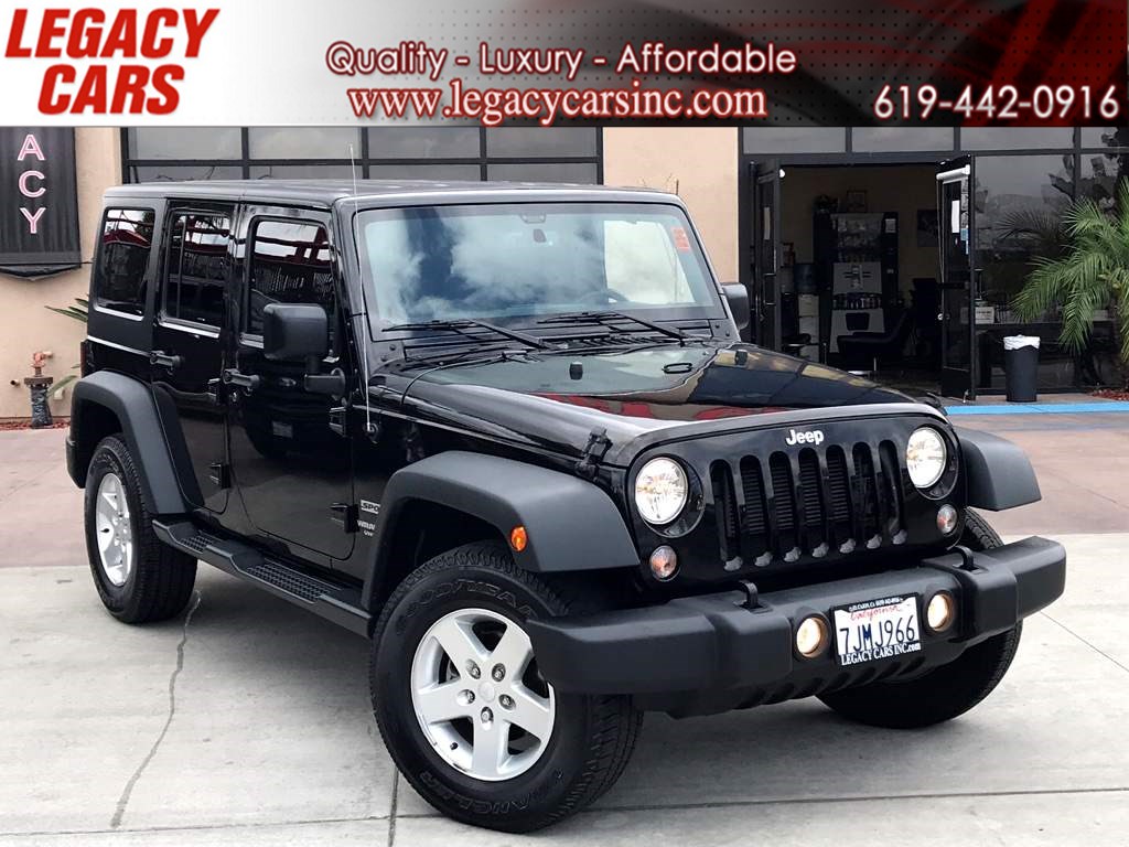 Sold 2015 Jeep Wrangler Unlimited Sport 4x4 W Backup Camera Bluetooth In El Cajon