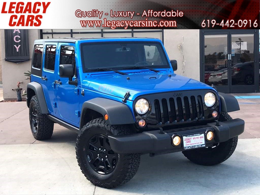 2016 Jeep Wrangler Unlimited Willys Wheeler 4x4 Hard Top