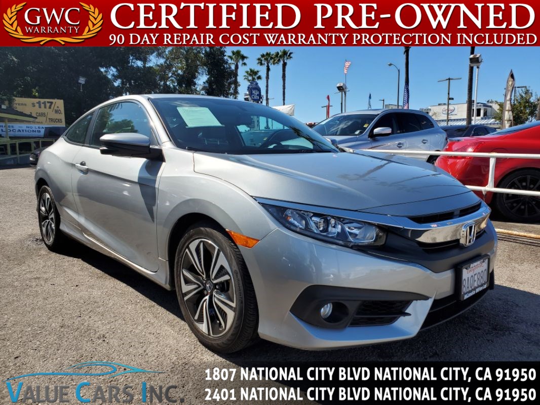 Sold 17 Honda Civic Coupe Ex L Coupe 2d In National City
