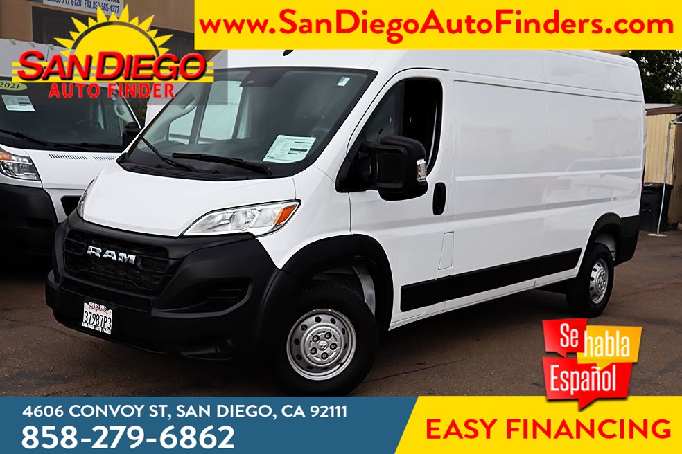 2023 Ram ProMaster Cargo Van 2500 High Roof 159 WB, Hard to Get, Low Miles, Ez Financing