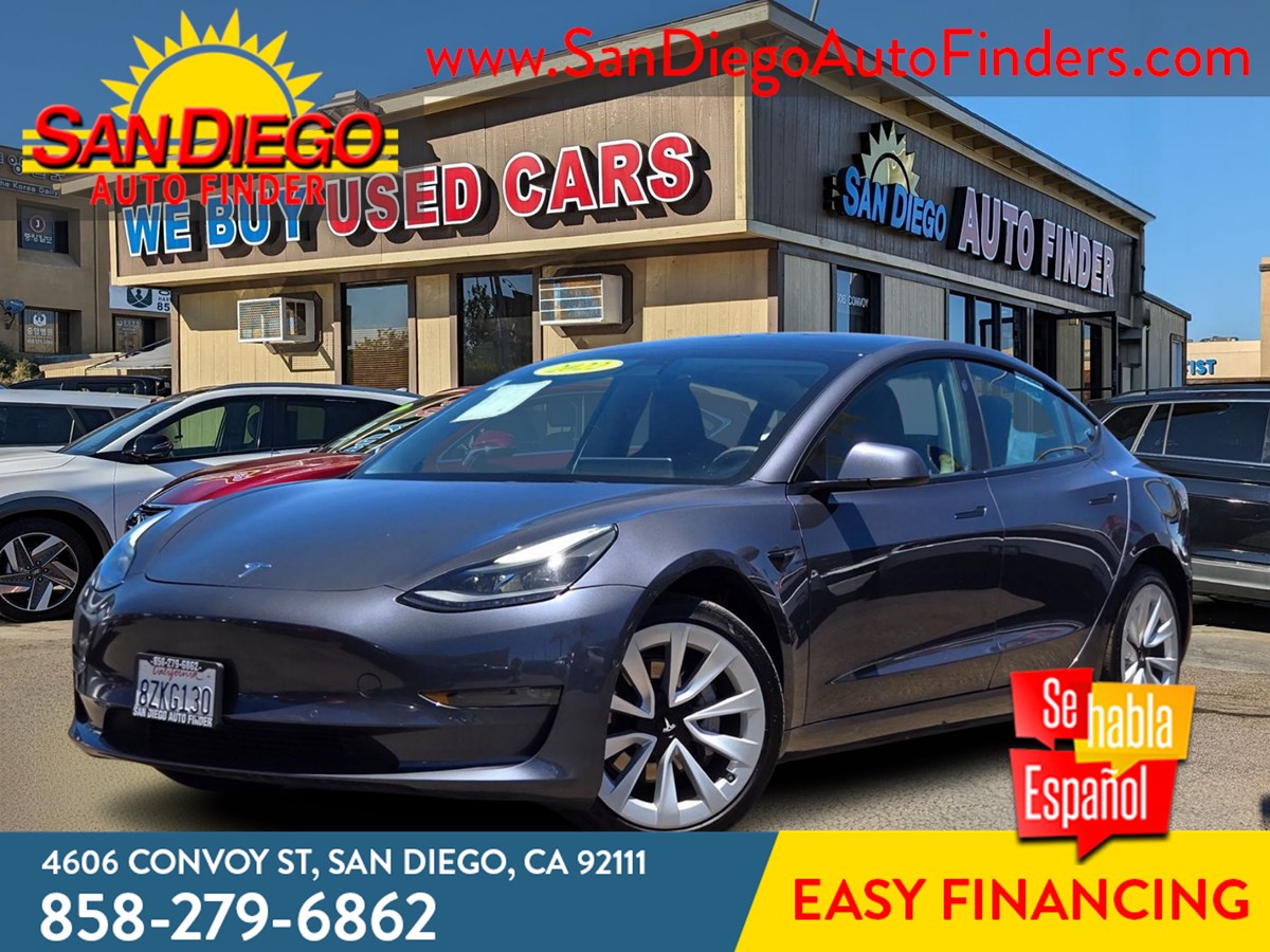 2022 Tesla Model 3 *QUALIFIES FOR $4,000 DOWNPAYMENT ASSITANCE** Very Clean Call Now 858-279-6862