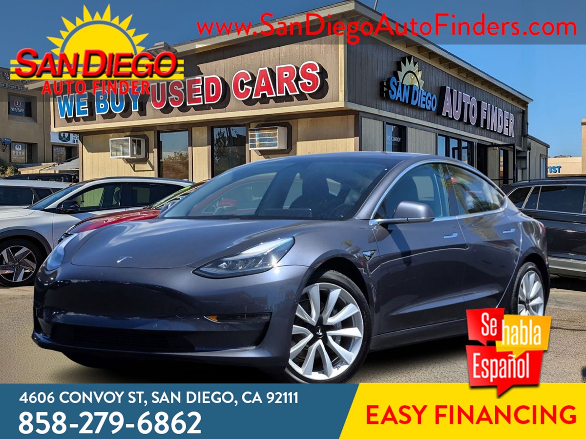 2018 Tesla Model 3 Long Range RWD, **QUALIFIES FOR $4,000 INSTANT CREDIT** Call Now, 858-279-6862