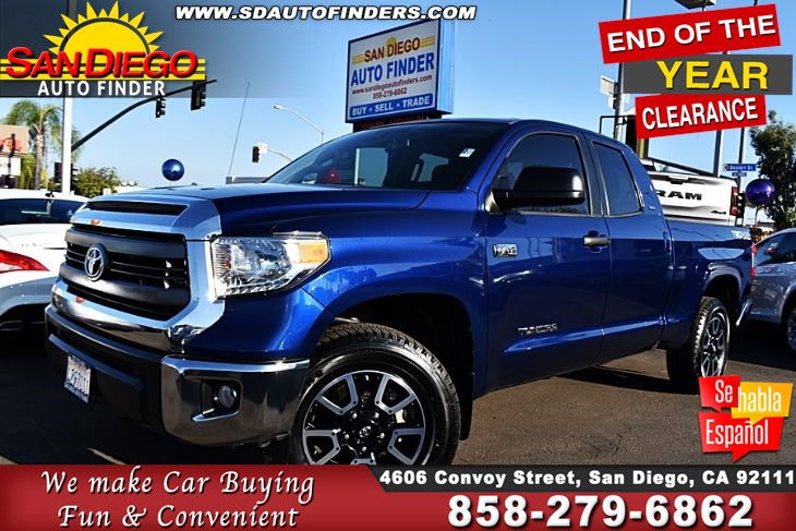 Sold 2014 Toyota Tundra Sr5 Double Cab 4x4 Iforce 5 7 Liter V8 Navigation Clean Carfax Sdautofinders Com In San Diego