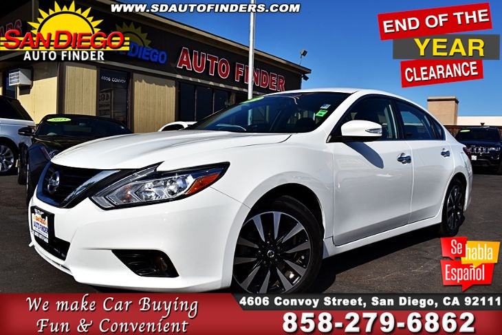 2018 Nissan Altima 2.5 SL Bose Premium Sound- Leather Seats 1-Owner Clean Carfax Sdautofinders.com