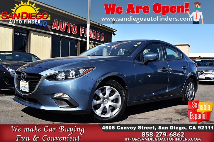 2015 Mazda 3 i Sport Sedan SKYACTIV-G 2.0 L  Clean Carfax 1-Owner City: 30 Hwy: 41 MPG Sdautofinders.com