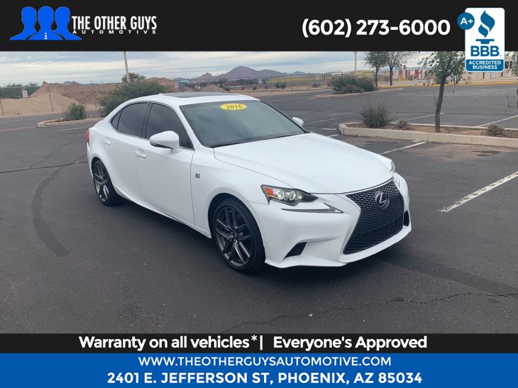 Sold 16 Lexus Is 0t F Sport In Phoenix