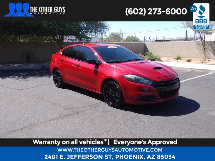 Sold 2016 Dodge Dart Gt Sport Blacktop In Phoenix