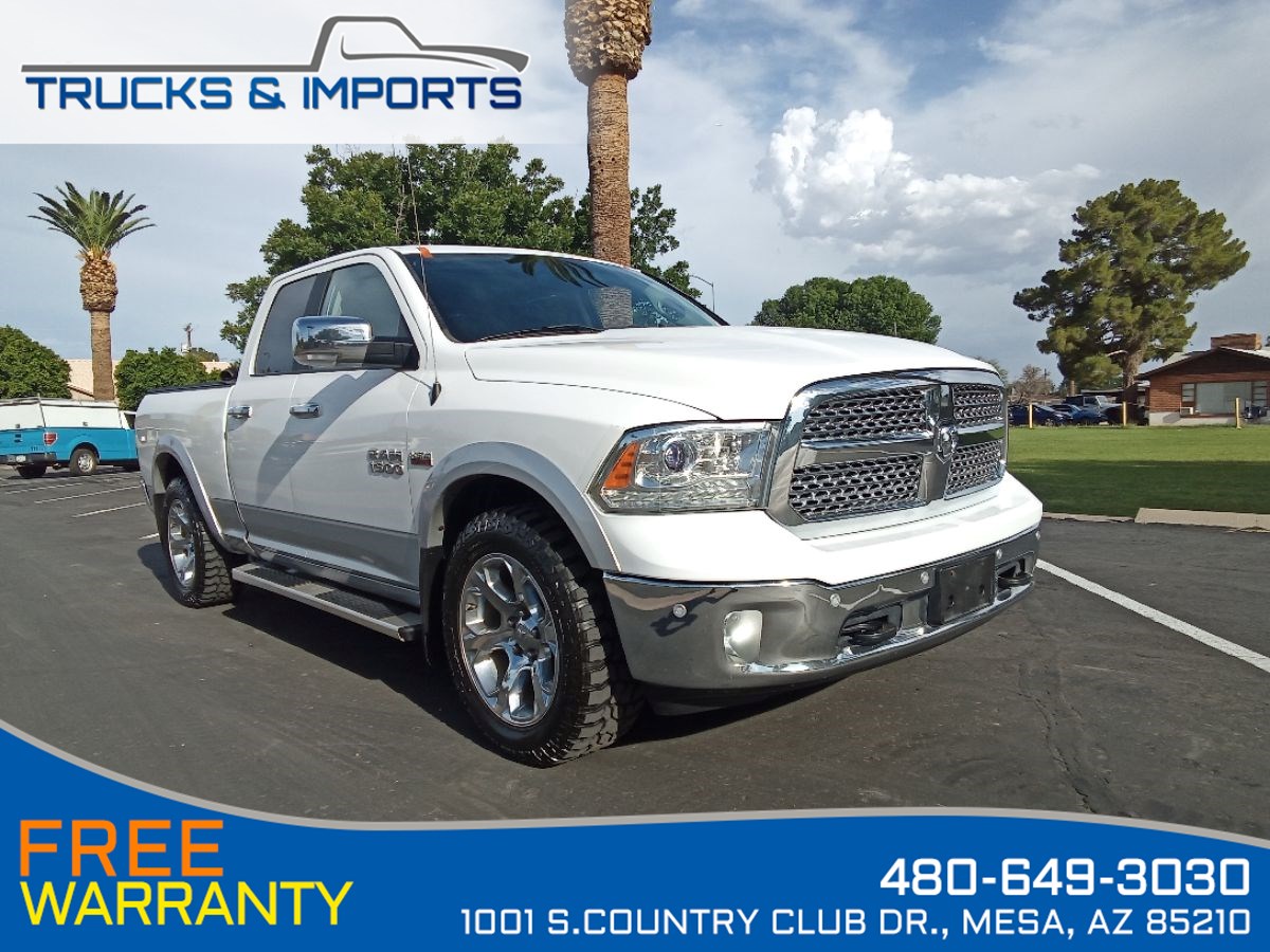 2017 Ram 1500 Laramie Leather Clean Carfax Bluetooth Backup 4x4!