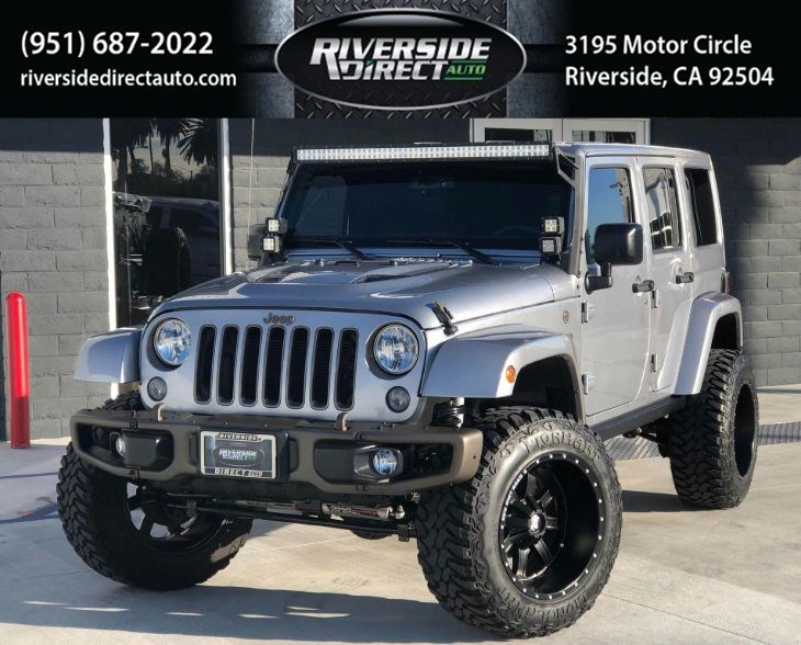 Sold 2016 Jeep Wrangler Unlimited 75th Anniversary Lifted on 20 Inch Wheels  in Riverside