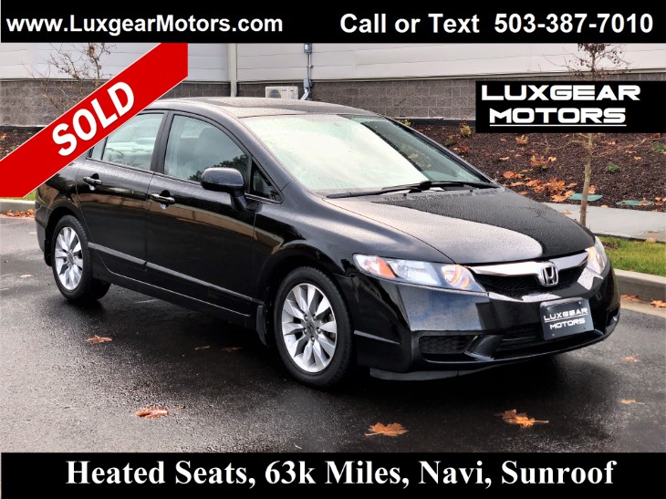 Sold 2011 Honda Civic Sdn Ex L Sedan In Portland