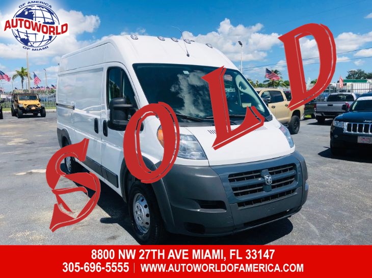 Sold 2018 Ram Promaster Cargo Van 2500 High Roof In Miami