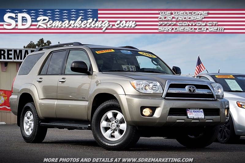 Sold 2006 Toyota 4runner Sr5 In San Diego