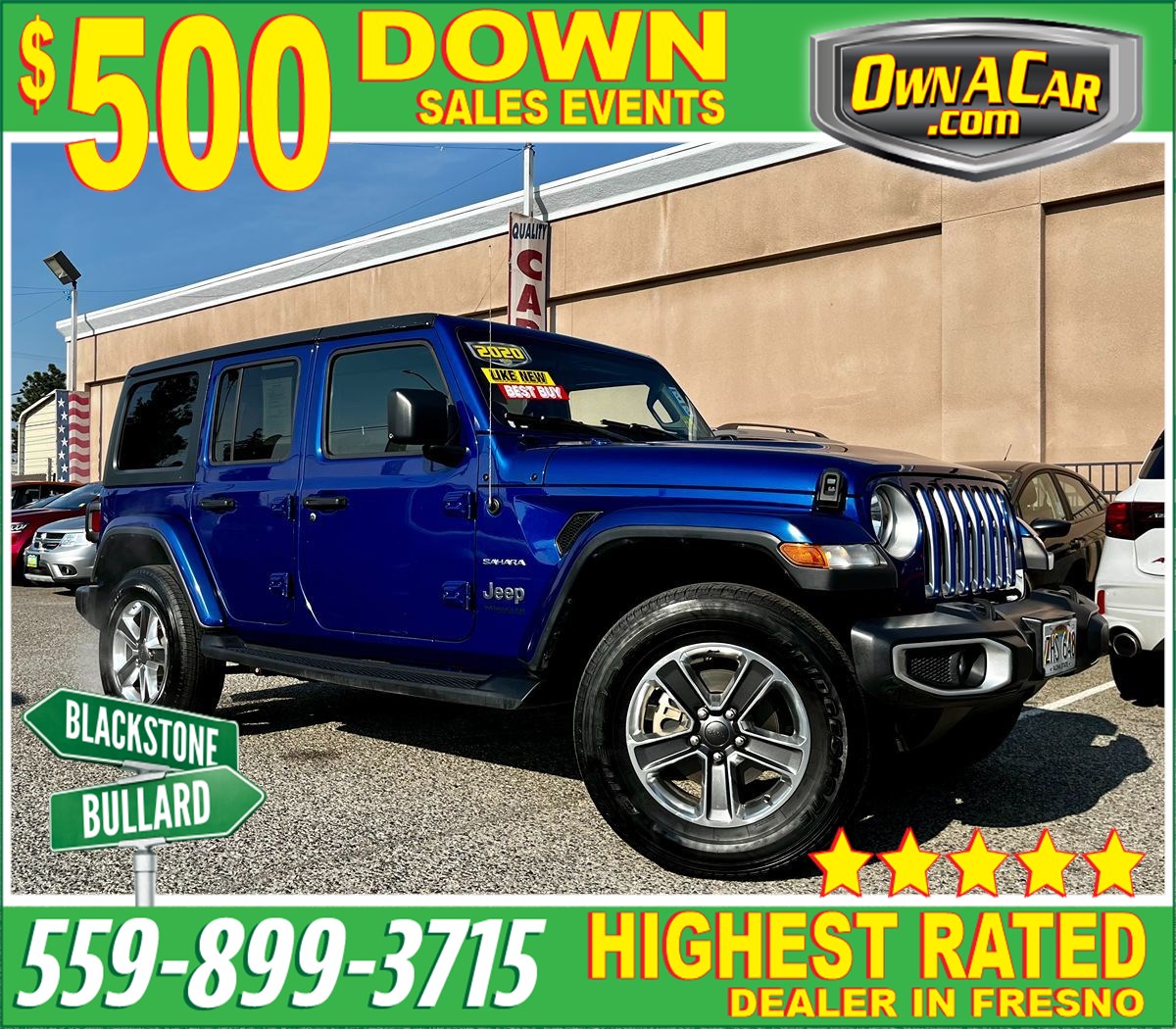 Used 2020 Jeep Wrangler Unlimited Sahara in Fresno