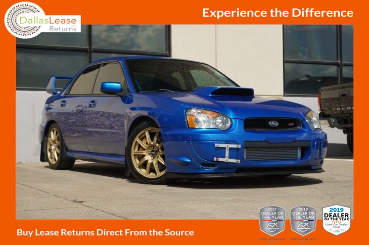 2004 Subaru Impreza Sedan Wrx Sti W Gold Wheels Dallas Lease Returns