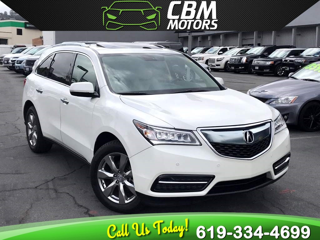 Sold 2014 Acura Mdx Sh Awd W Advance W R W Nav Back Up Camera Dvd In El Cajon