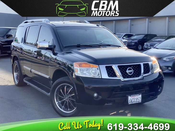 Sold 2012 Nissan Armada Platinum W Moonroof Dvd Nav 3rd Row In El Cajon