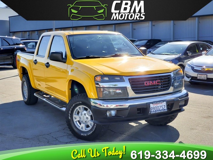 Sold 2007 Gmc Canyon Sle 3 7l 4wd Crew Cab W Moonroof Low Miles In El Cajon