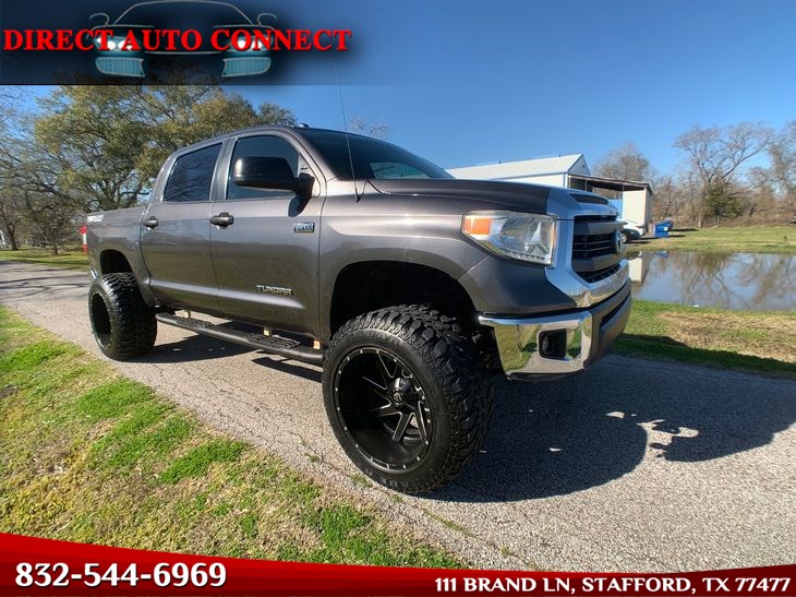 2014 Toyota Tundra 4WD Truck LIFTED TRD 4X4 CrewMax 37IN Tires Back Up Cam