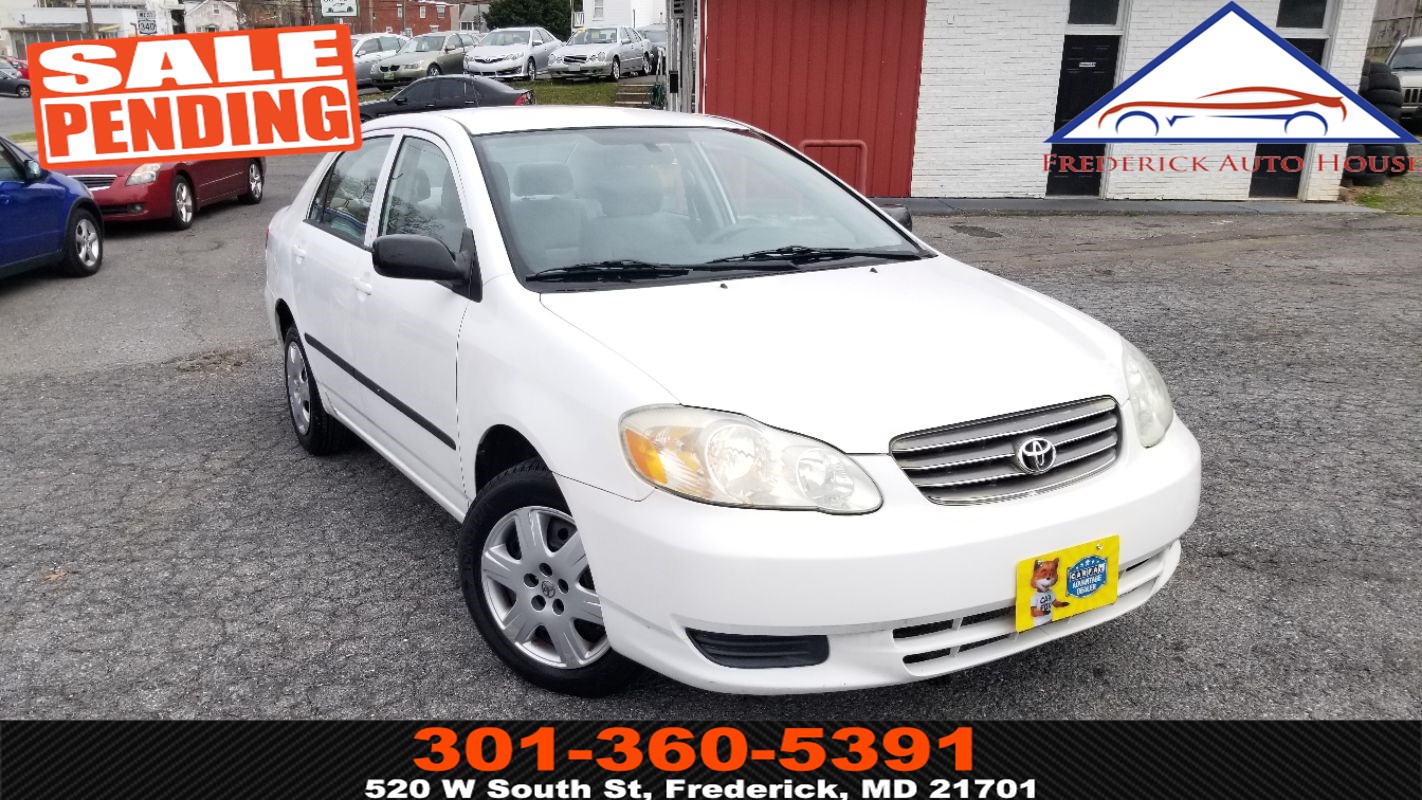 Sold 03 Toyota Corolla Ce In Frederick