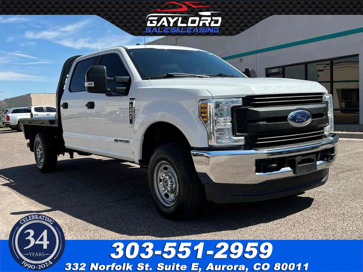 2019 Ford Super Duty F-250 Crew Cab Flat Bed 4X4 6.7L Power Stroke Diesel