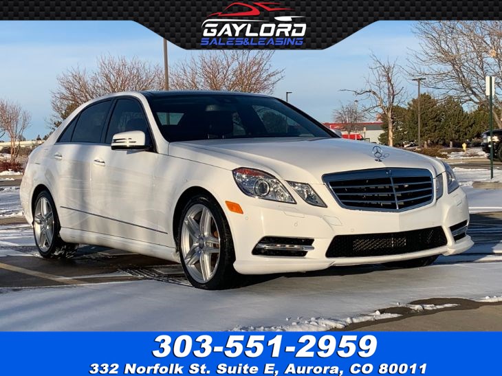 Sold 2013 Mercedes Benz E 350 4matic Sport Sedan In Aurora