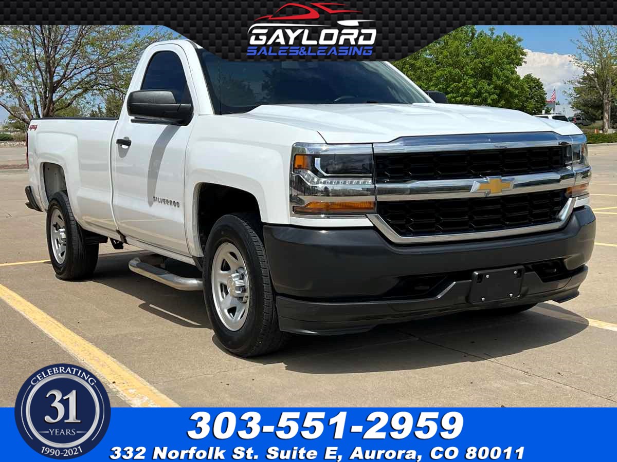 2018 Chevrolet Silverado 1500 Regular Cab Long Bed 4X4 4.3L V6