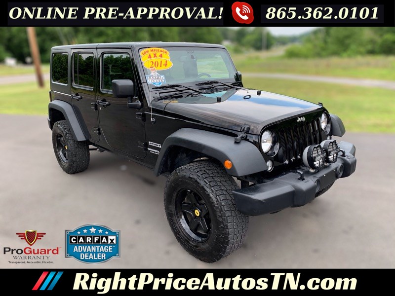 Sold 2014 Jeep Wrangler Unlimited Sport S In Sevierville