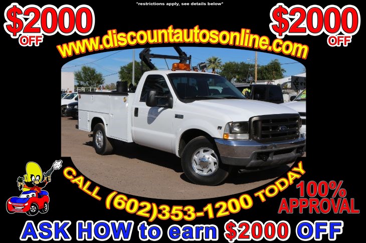 2002 Ford Super Duty F 350 Srw Utility Xl Discount Auto Sales