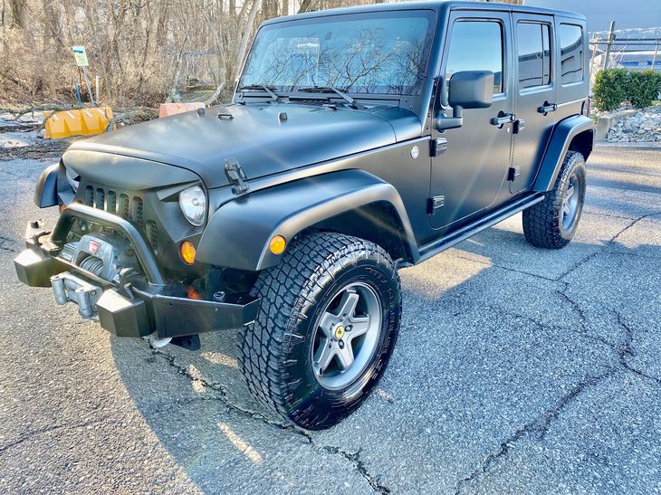 Used 2007 Jeep Wrangler Unlimited Sahara Matte Black Wrap W