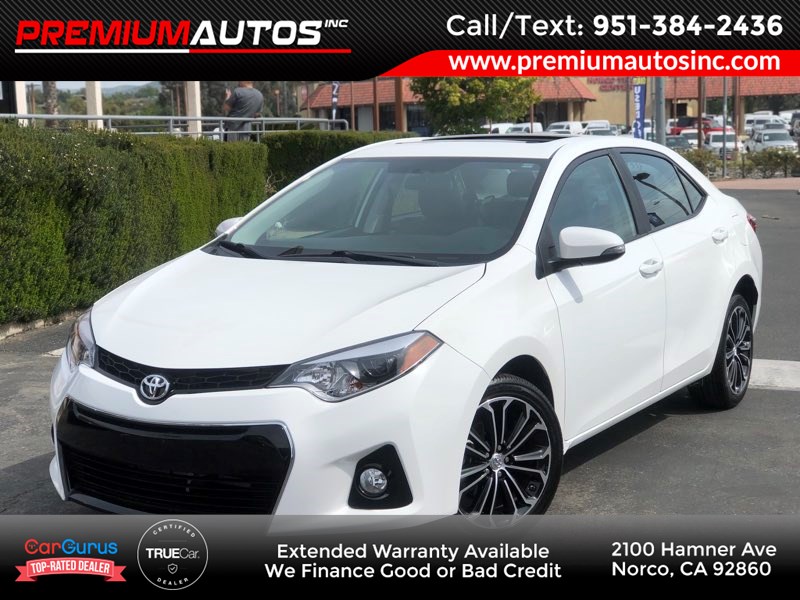 Sold 2016 Toyota Corolla S Premium In Norco premium autos