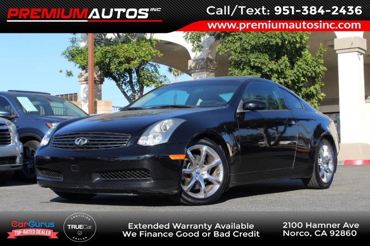 Sold 2006 Infiniti G35 Coupe In Norco