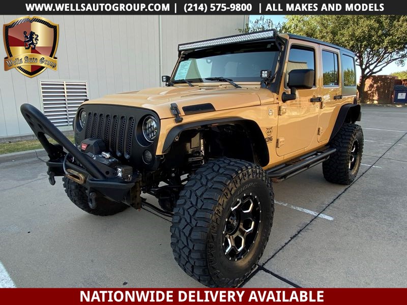 Sold 2014 Jeep Wrangler Unlimited Sport Lifted Tires Led Light Extras In Mckinney