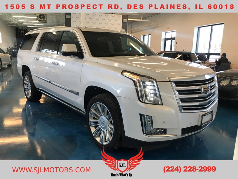 Sold 2016 Cadillac Escalade Esv Platinum In Des Plaines