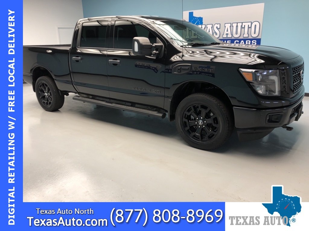 Sold 2018 Nissan Titan Xd Sl Midnight Edition Navi Leather In Houston