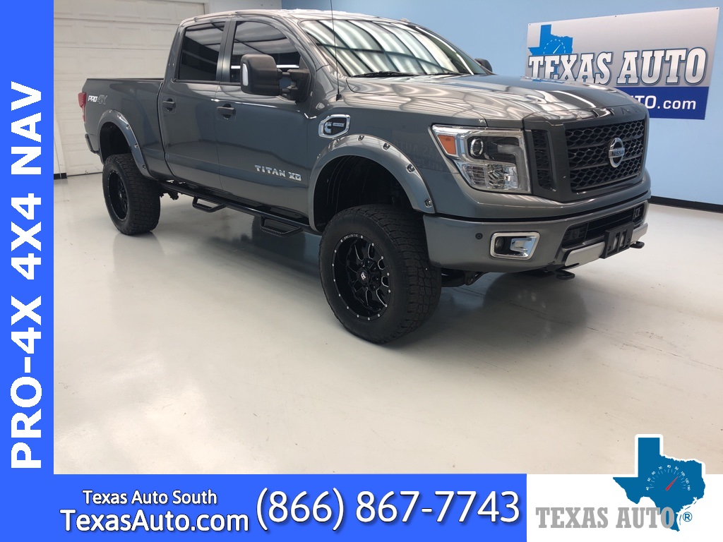 Sold 2018 Nissan Titan Xd Pro 4x Lifted Navi Rear Cam Buckets In Webster