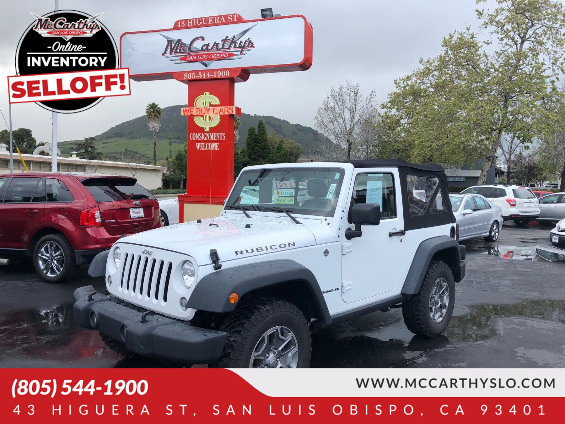 Sold 2016 Jeep Wrangler Rubicon in San Luis Obispo