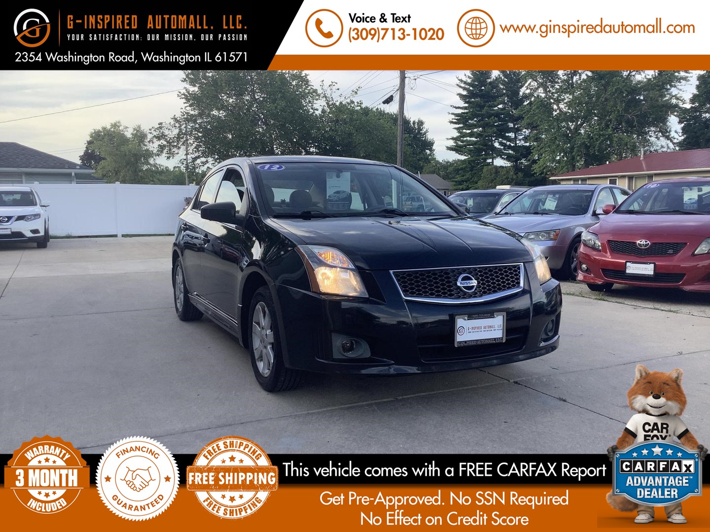 2012 Nissan Sentra 2.0 SR