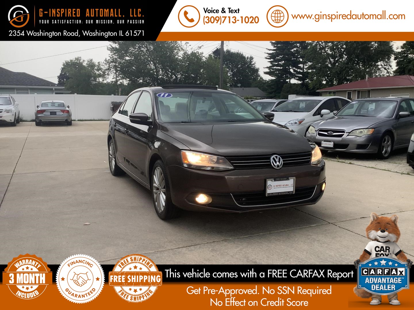 2011 Volkswagen Jetta Sedan SEL w/Sunroof