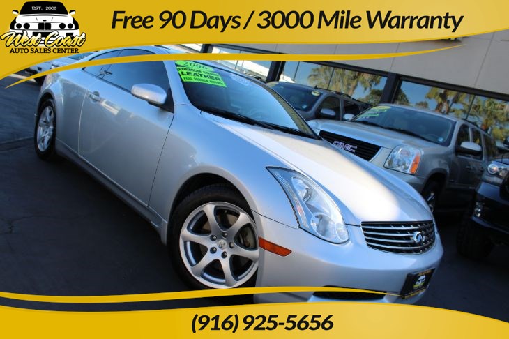 Sold 2006 Infiniti G35 Coupe Full Service History 1 Owner In Sacramento