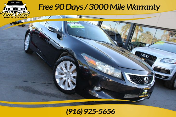 Used 2008 Honda Accord Coupe Ex L V6 24 Service History In Sacramento