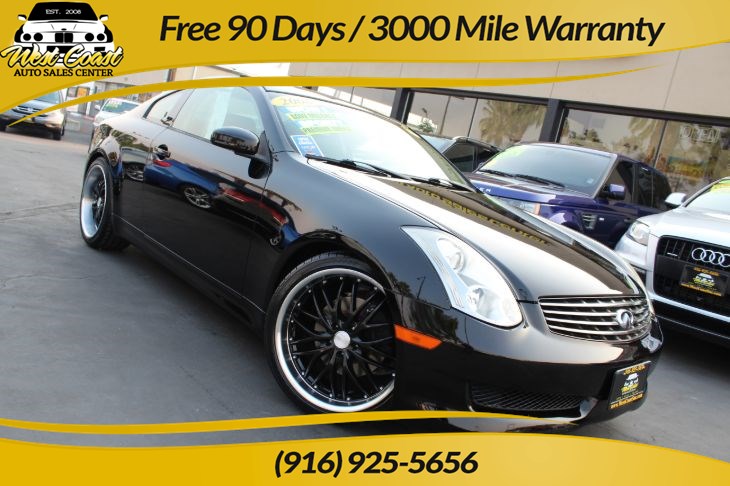 Used 2006 Infiniti G35 Coupe Low Miles Custom Wheels In Sacramento