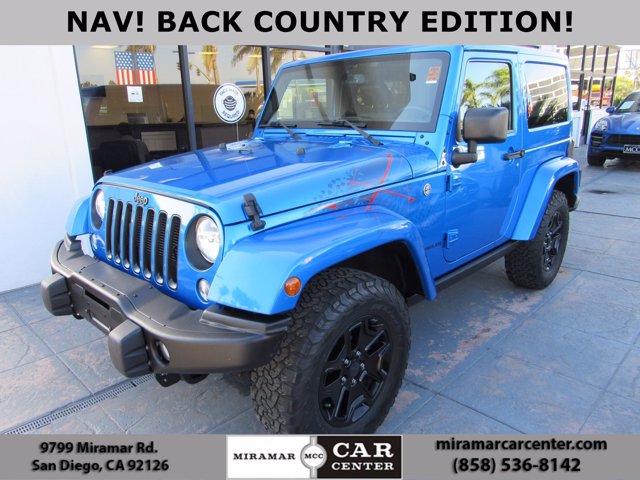 Sold 2016 Jeep Wrangler Backcountry in San Diego