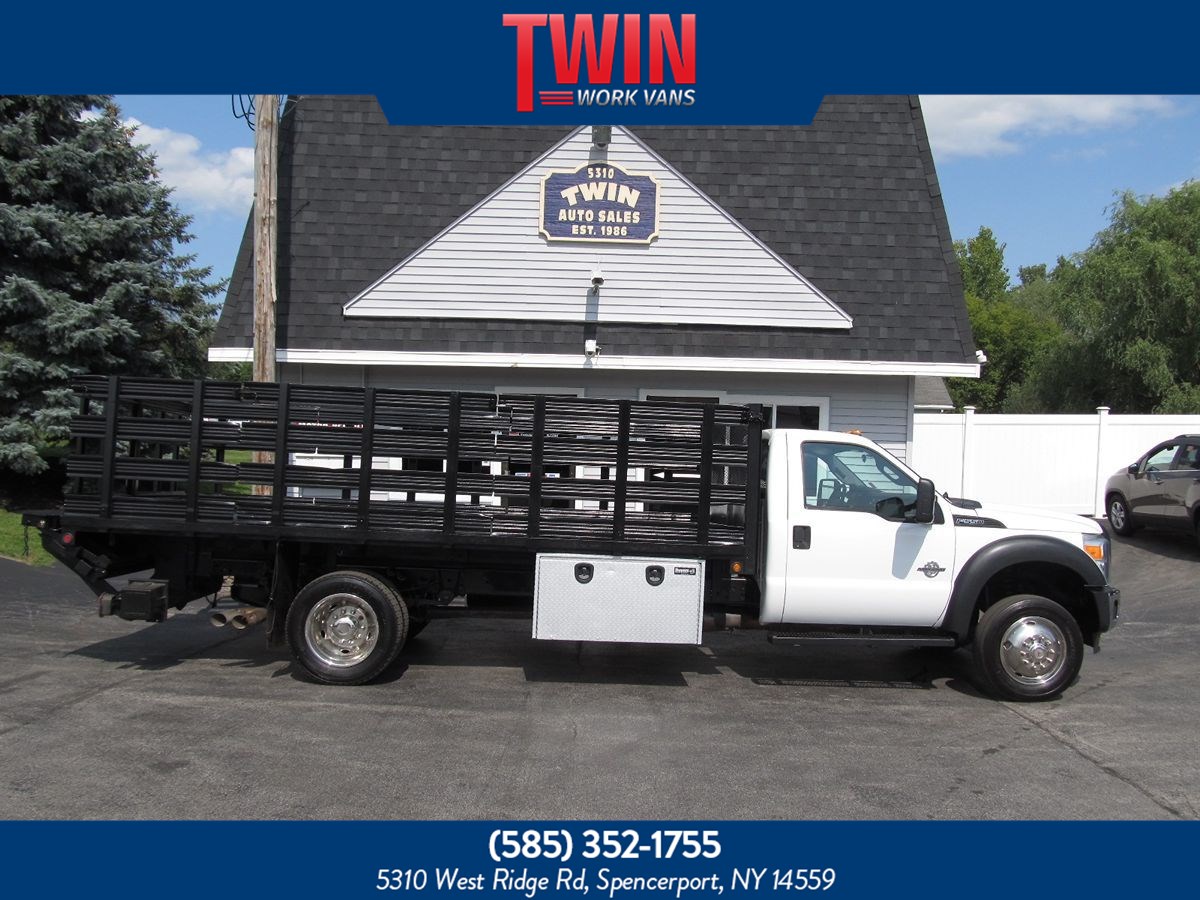 2012 Ford Super Duty F-550 4x2 DRW XL 16' Stake Body w/Lift Gate