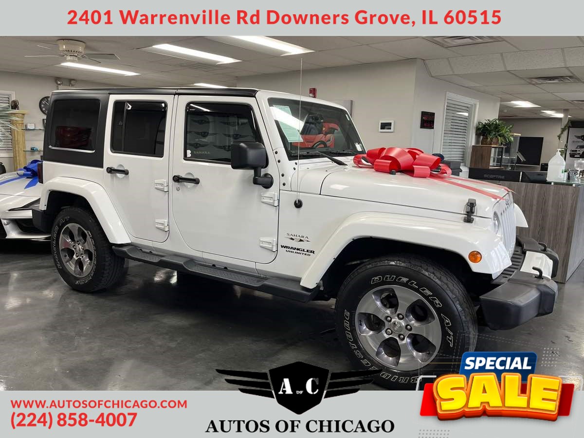 Sold 2016 Jeep Wrangler Unlimited Sahara w/ DUAL TOP GROUP in Downers Grove