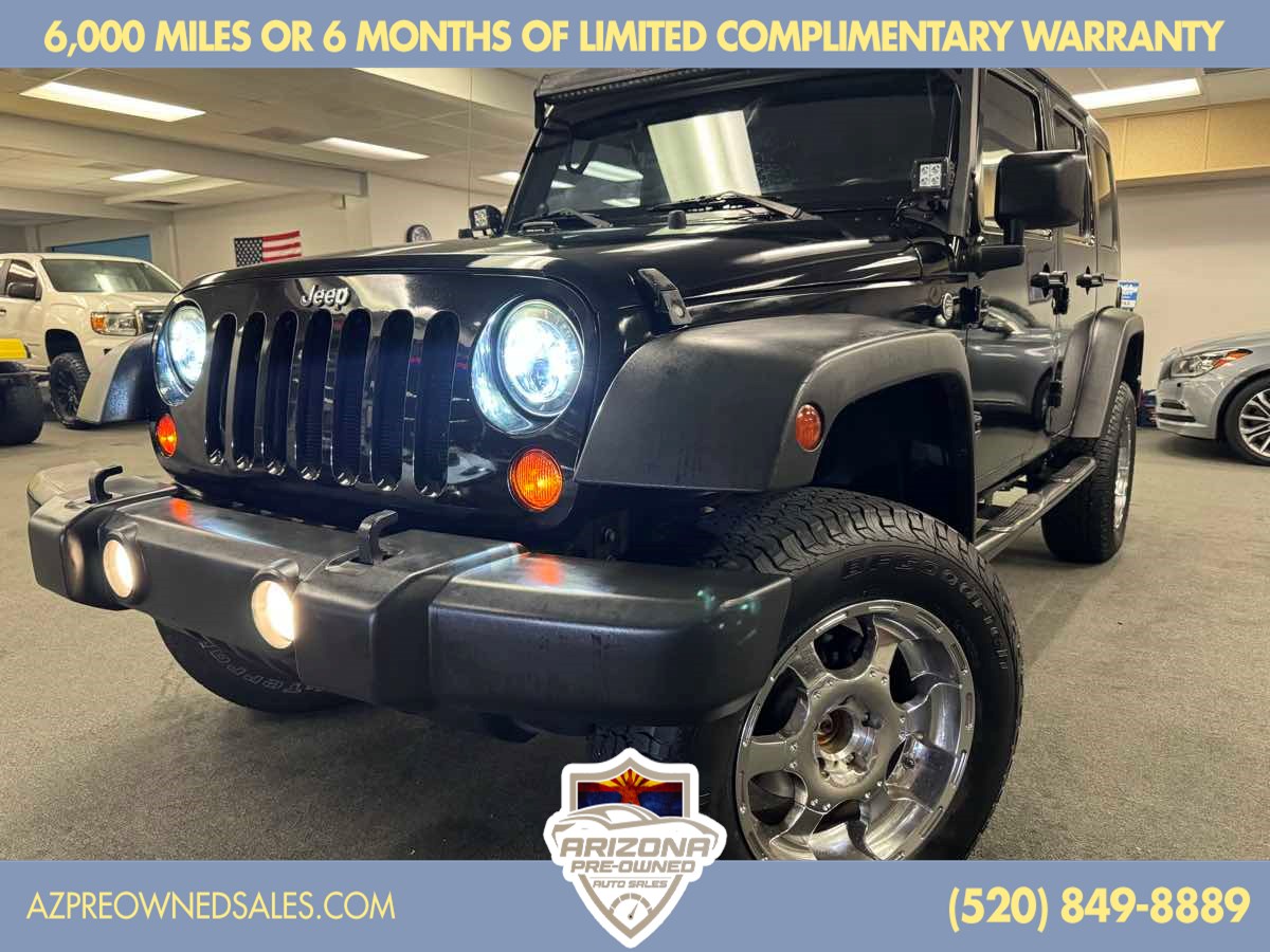 Used 2009 Jeep Wrangler Unlimited Rubicon with VIN 1J4GA69109L703372 for sale in Tucson, AZ