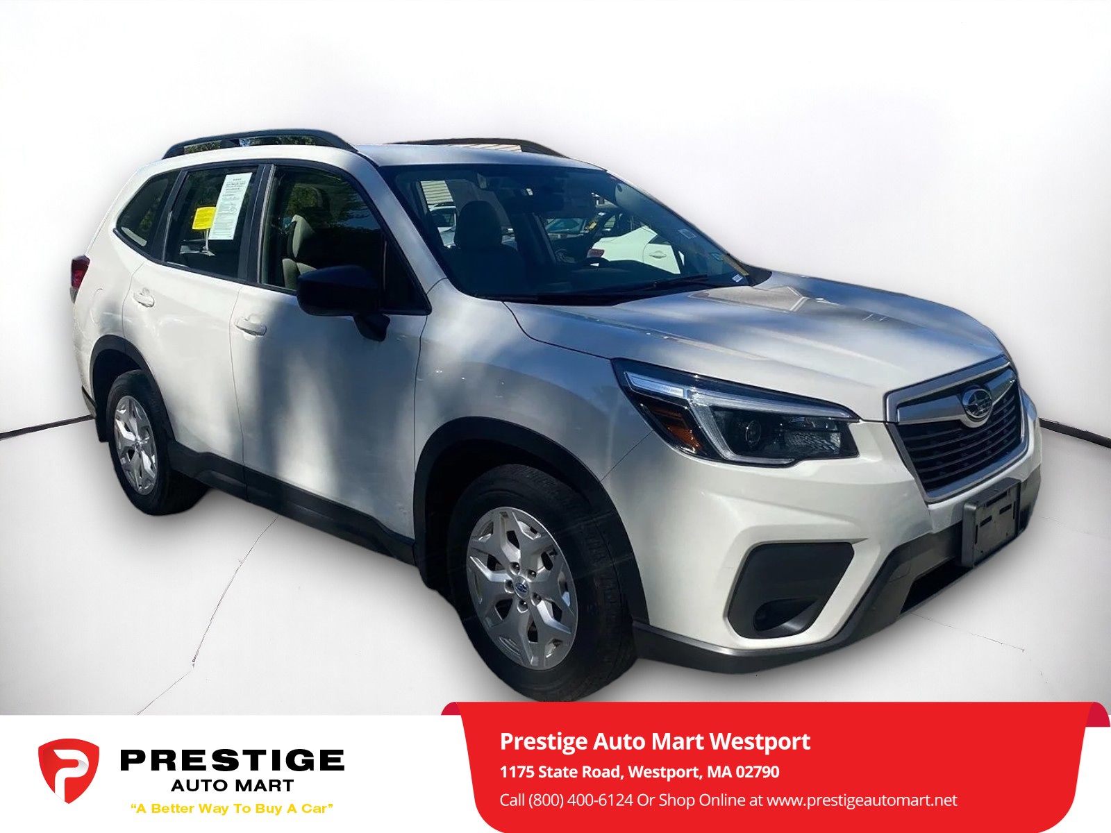 Used 2021 Subaru Forester Base with VIN JF2SKADC3MH435049 for sale in Westport, MA