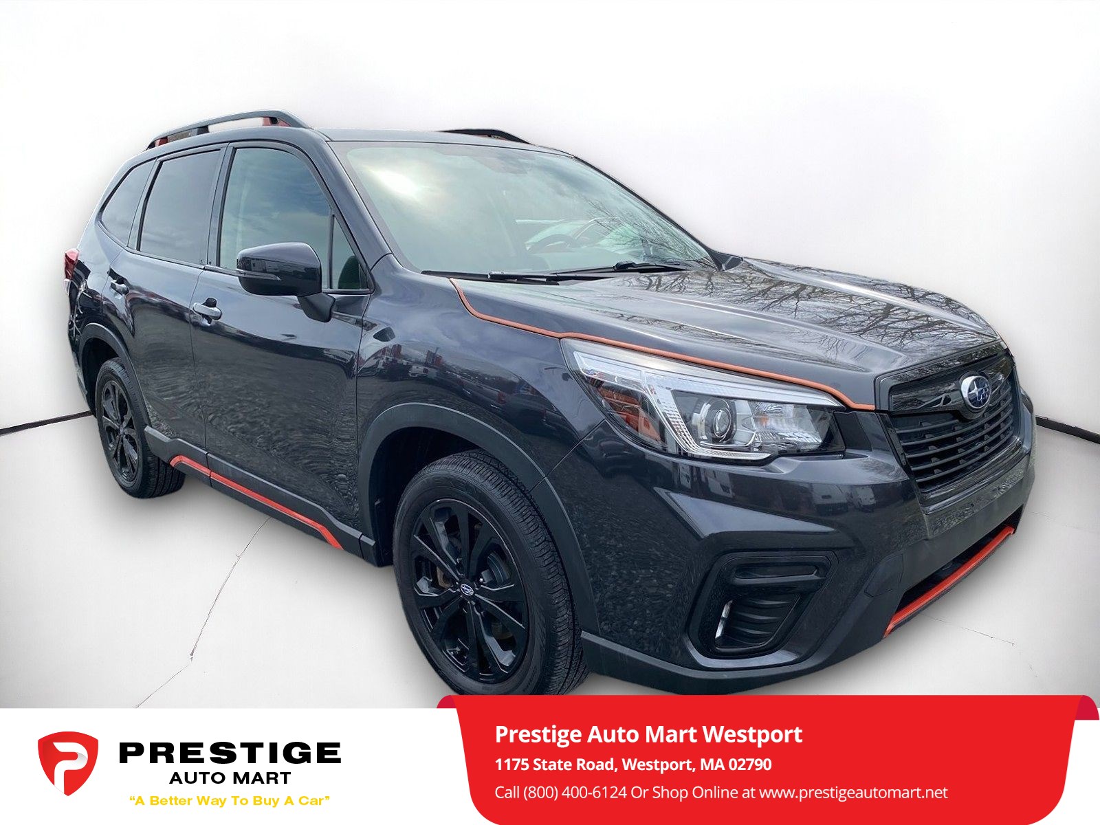 Used 2019 Subaru Forester Sport with VIN JF2SKAJCXKH461617 for sale in Westport, MA