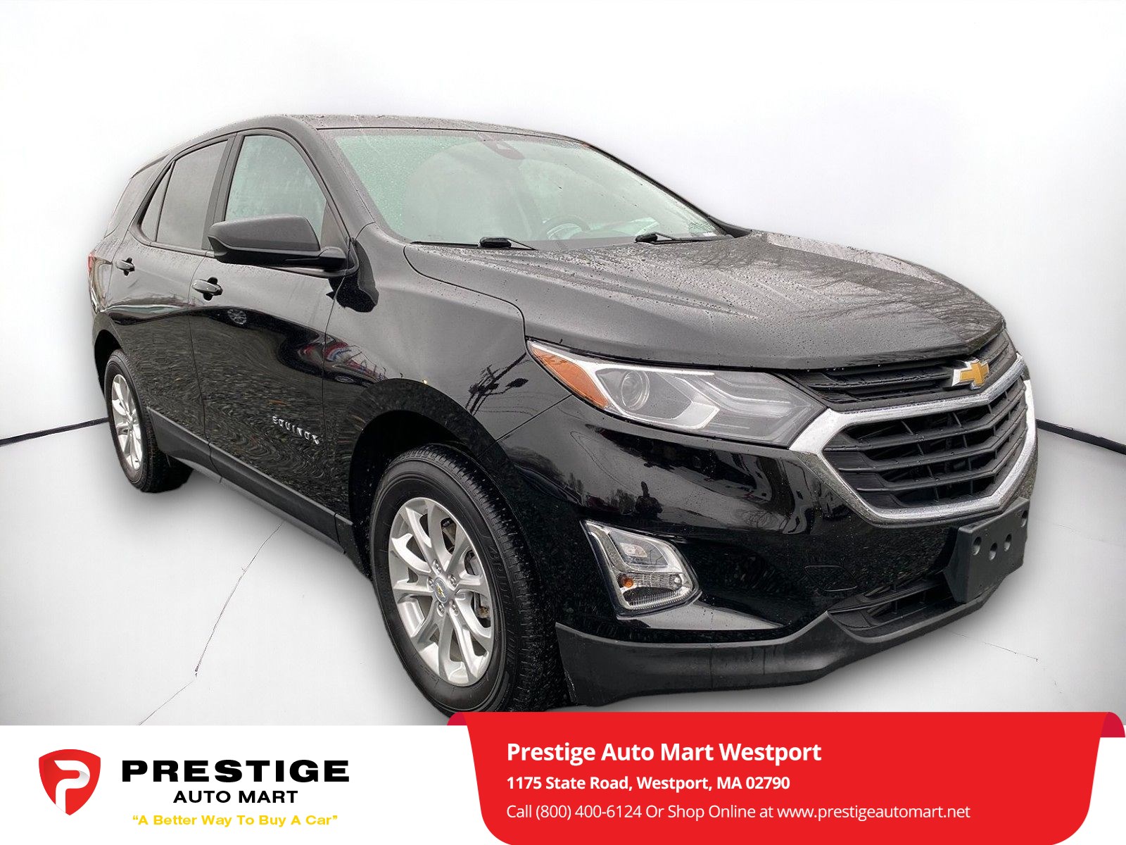 Used 2020 Chevrolet Equinox LS with VIN 2GNAXSEV2L6271323 for sale in Westport, MA