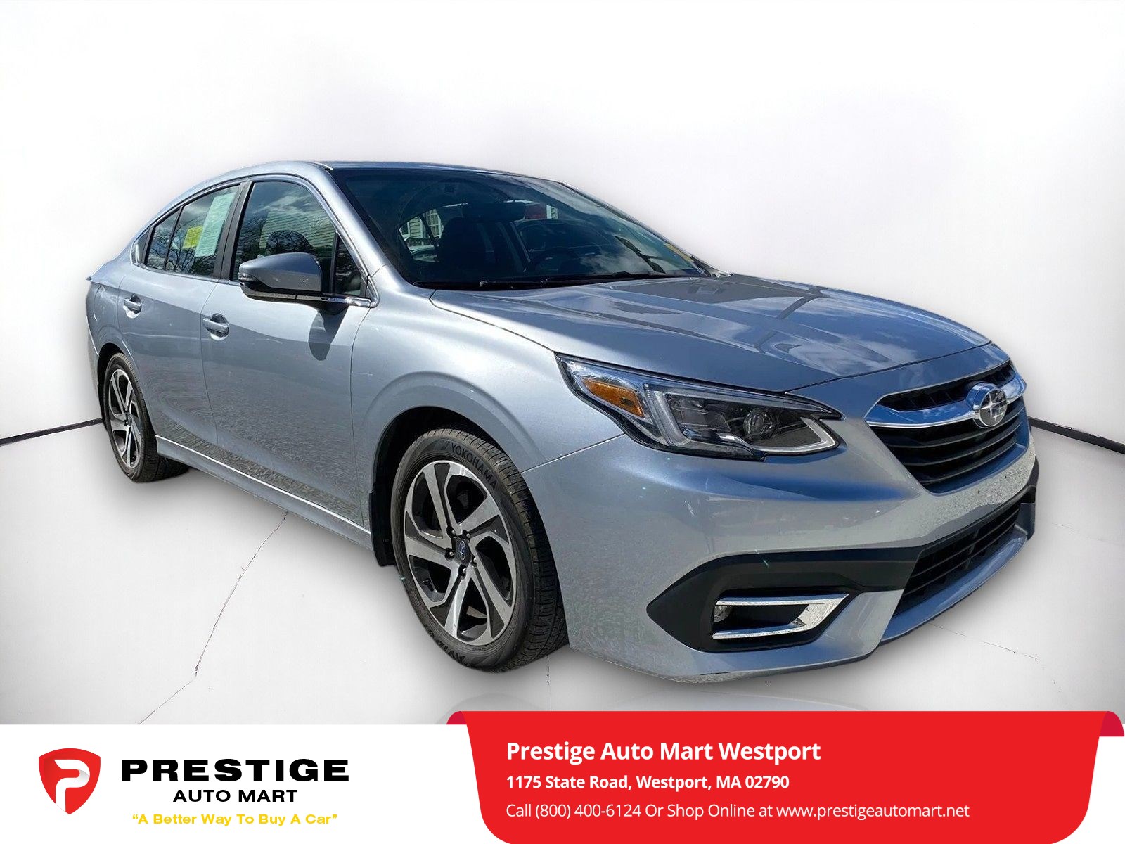 Used 2020 Subaru Legacy Limited with VIN 4S3BWAN62L3018383 for sale in Westport, MA