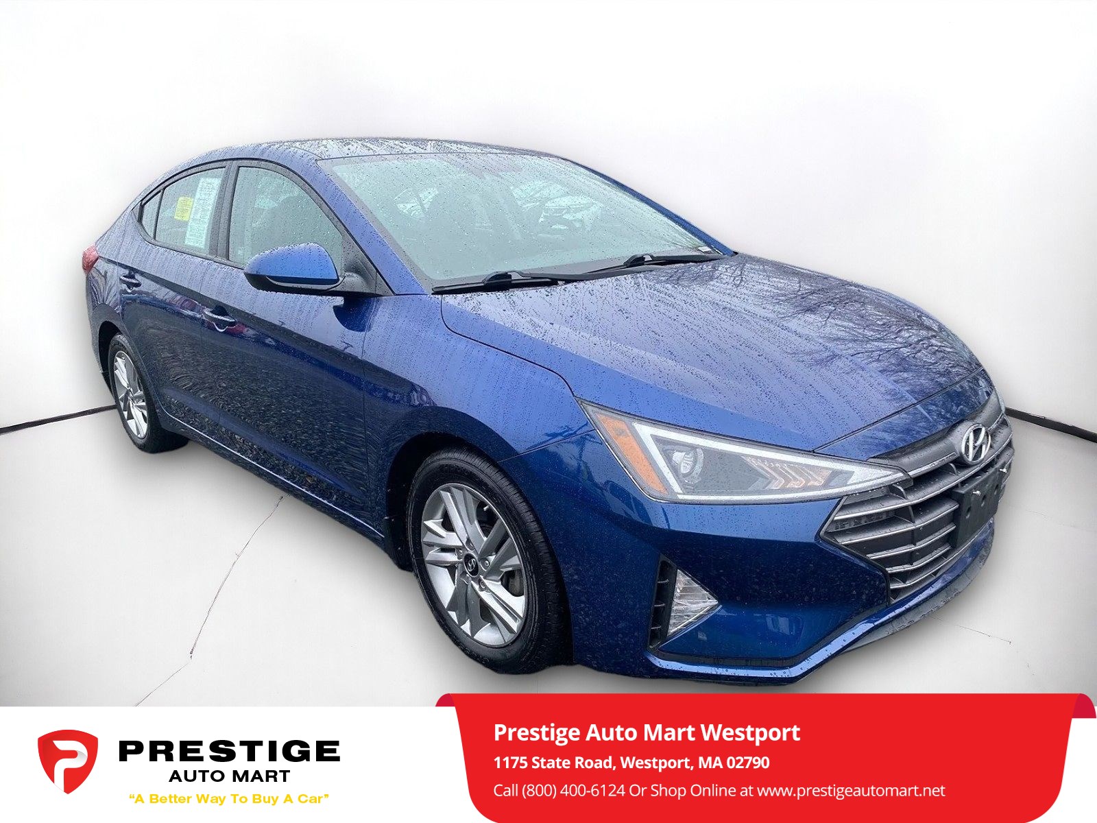 Used 2020 Hyundai Elantra SEL with VIN 5NPD84LF7LH535819 for sale in Westport, MA